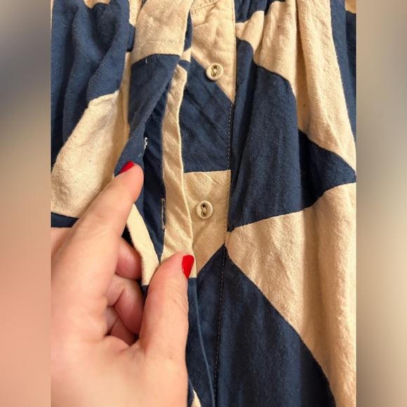 Mirth Bergen Patchwork Jacket in Navy/Peach - Picture 4 of 11